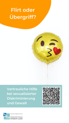 Ballon Kuss-Emoji - Flirt oder Übergriff? Vertrauliche Hilfe bei sexualisierter Diskriminierung und Gewalt