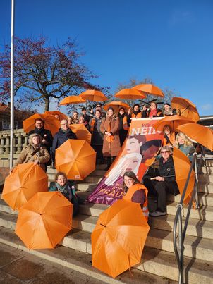 Gruppenfoto Stadt Emden Orange Day