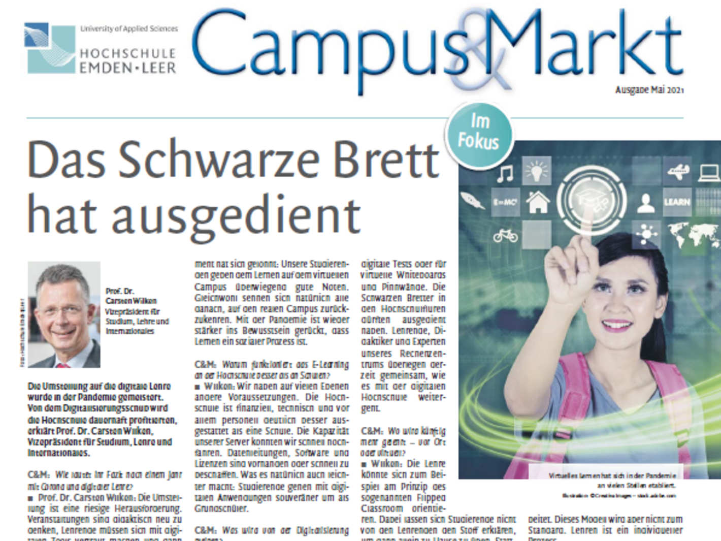 Ausgabe Mai 2021, Campus & Markt