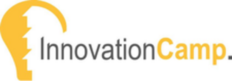 Innovations Camp Icon des Innovations Camp ist eine gelbe Glühbirne