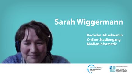 Titelbild des Videos: Frau Wiggermann erzählt von Ihrem Online-Studium