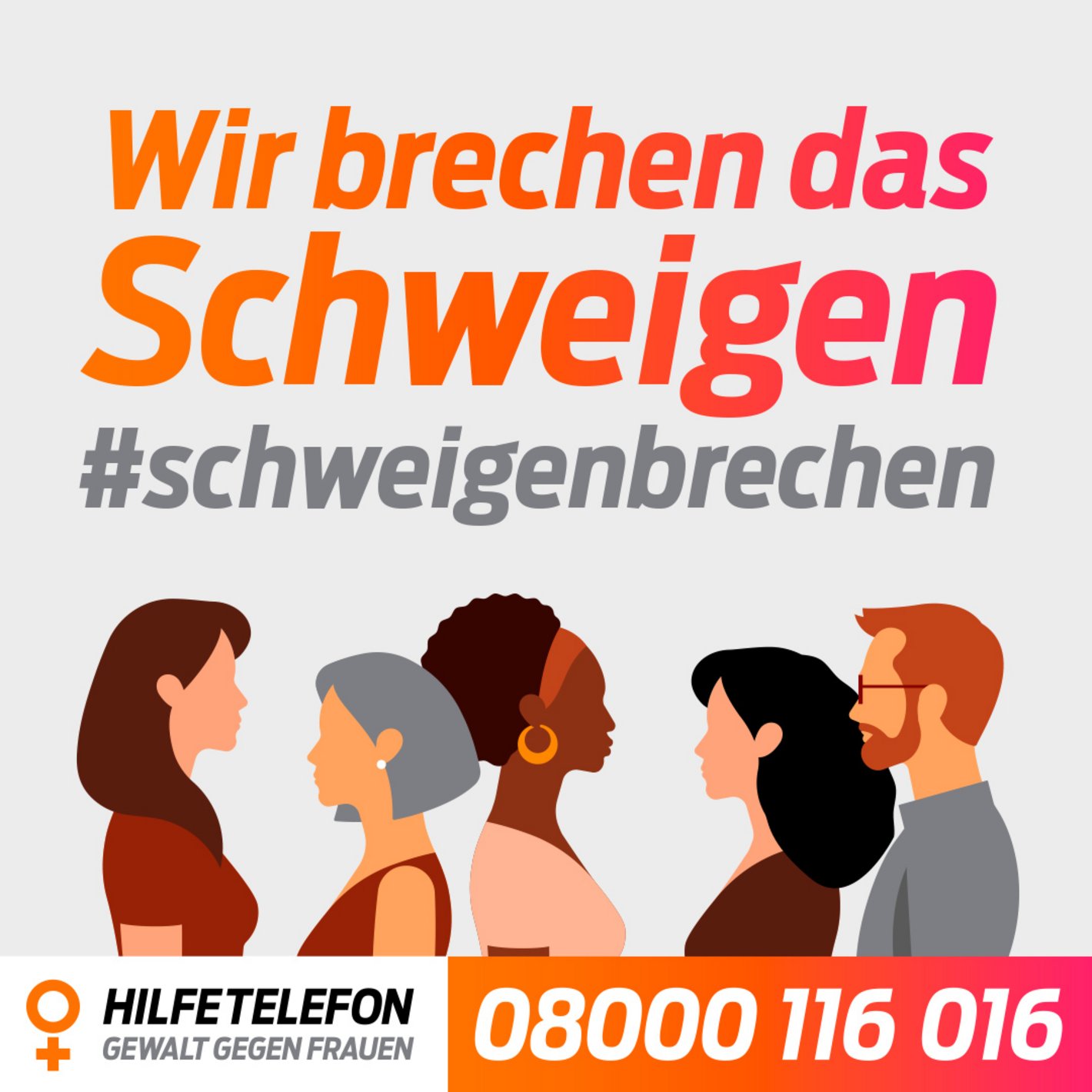 Bild Hilfetelefon Gewalt gegen Frauen #schweigenbrechen