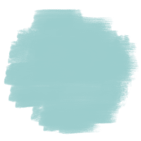 Blaue, grobe Pinselstriche, die einen Kreis formen