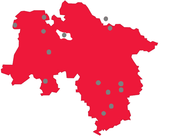 Karte des Netzwerks Karte des Netzwerks